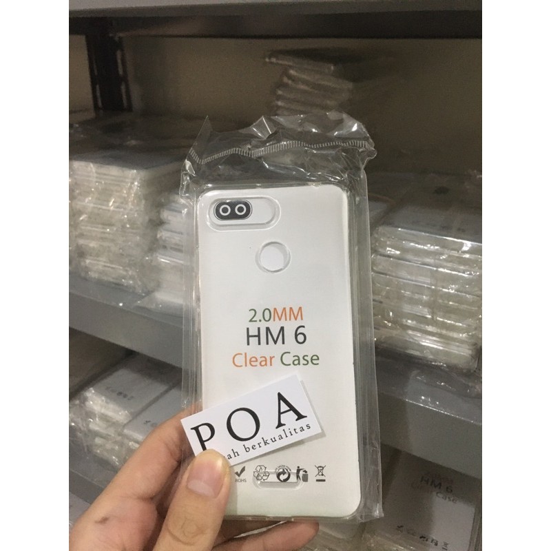 C/C- Clear Case silikon anticrack softcase HD tebal 2MM Xiaomi redmi 6/7/8/8A/8pro redminote 6/7/8 pro