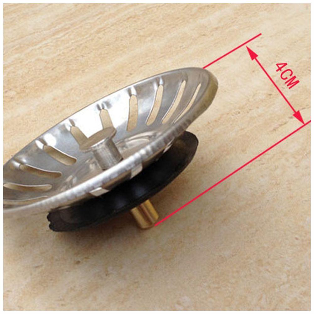 [Elegan] Saringan Dapur Hot Sale Hijau Bersih Kitchen Sink Basket Waste Plug Dengan Tangkai 80mm Dia.