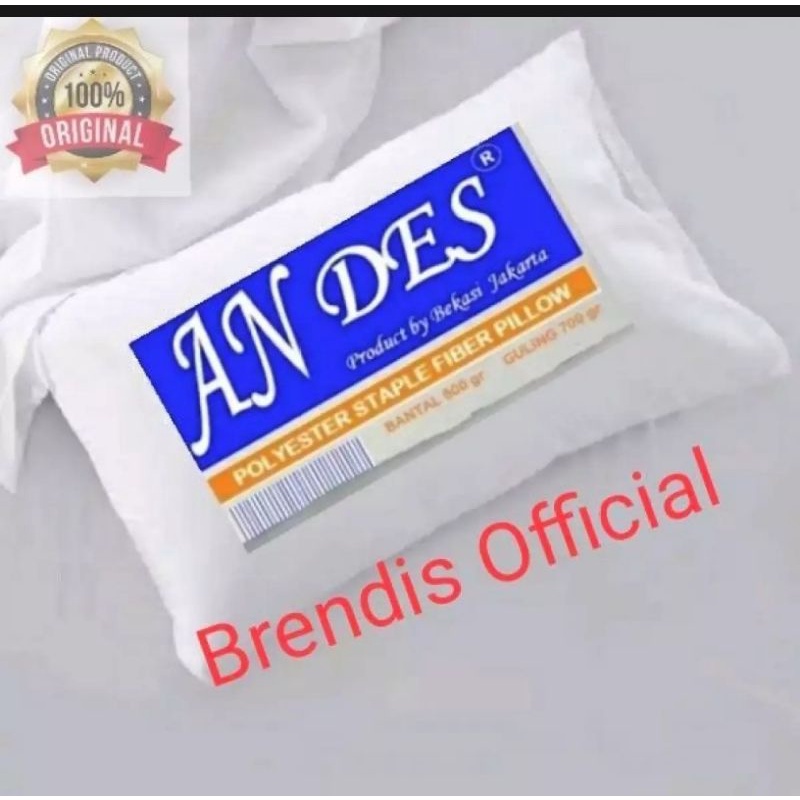 Andes Paket 2 Bantal 2 Guling (isi 4 pics/Bundle 4 100%silikon