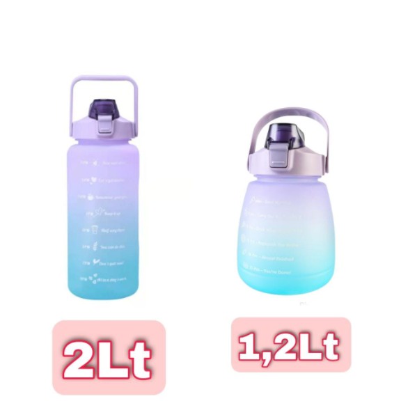 ❀ Chingu ❀ Botol Minum Lucu Korea Jumbo 2lt dan 1,2lt Free Sticker Murah Import