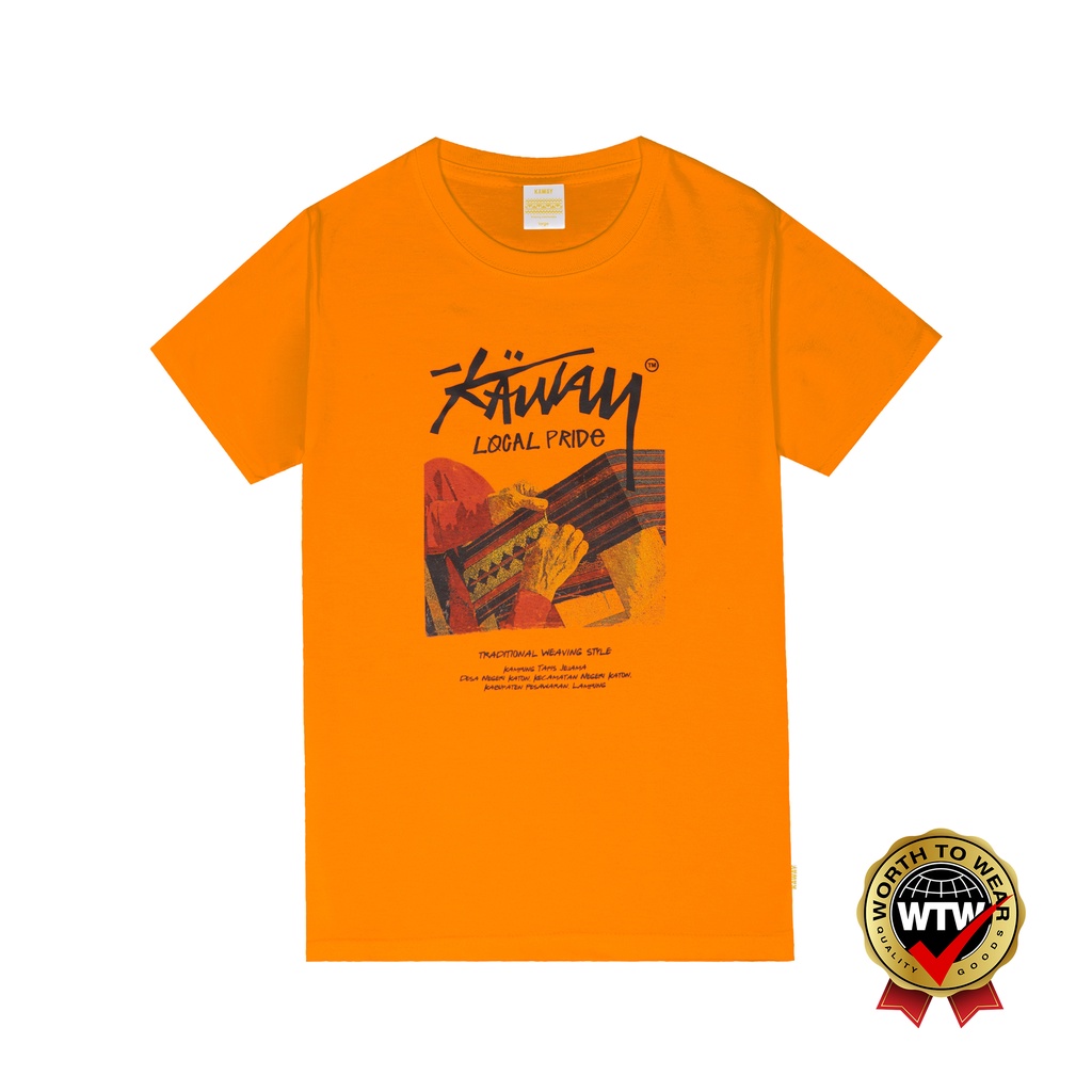 Kaway T-shirt Anak Tenun Kids lpg orange