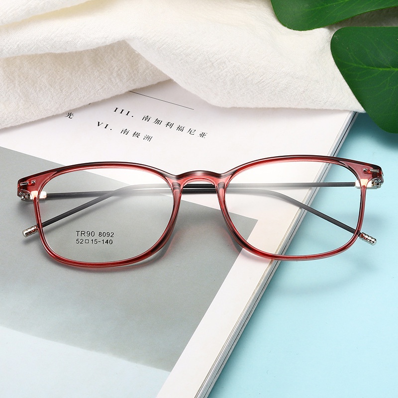 【0-500°Kacamata Myopia Anti Radiasi Dengan Power Frame 100 Untuk Wanita°150°200°250°300°350°400°