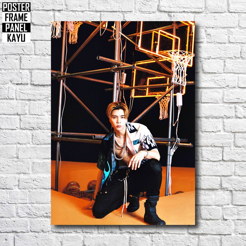 Poster NCT U Johnny Misfit Resonancee Part 1 Frame Kayu Solid A4 JNY007