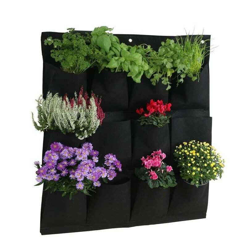 9 Slot Pot Dinding Bunga Hias Tanaman Vertical Garden - HY001