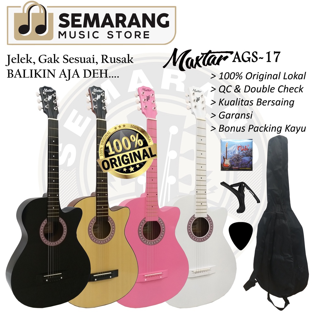 Gitar Akustik Original Maxtar AGS-17 / Gitar Akustik Pemula / Gitar Akustik Termurah