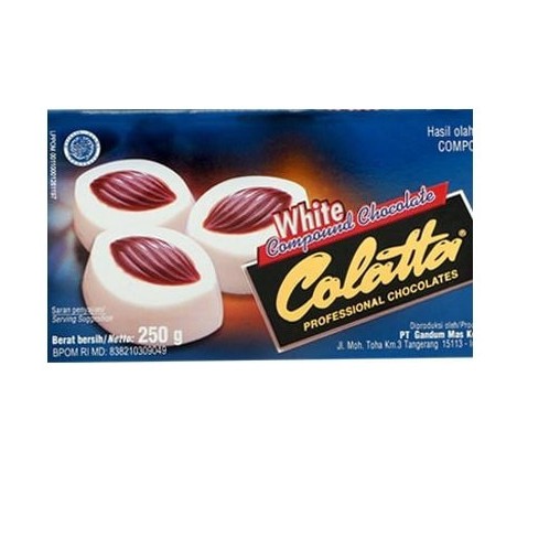 

Kompon Cokelat Putih | Colatta White Compound Chocolate 250