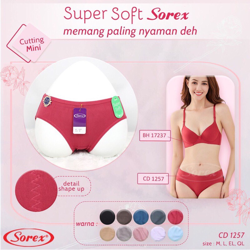 CD WANITA SOREX 1257 | CELANA DALAM WANITA SOREX | CELANA DALAM SOREX