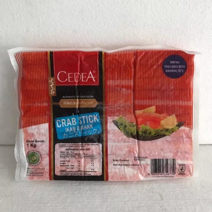 

CEDEA crab stick 1kg sea stick kepiting ikan olahan shabu murah halal