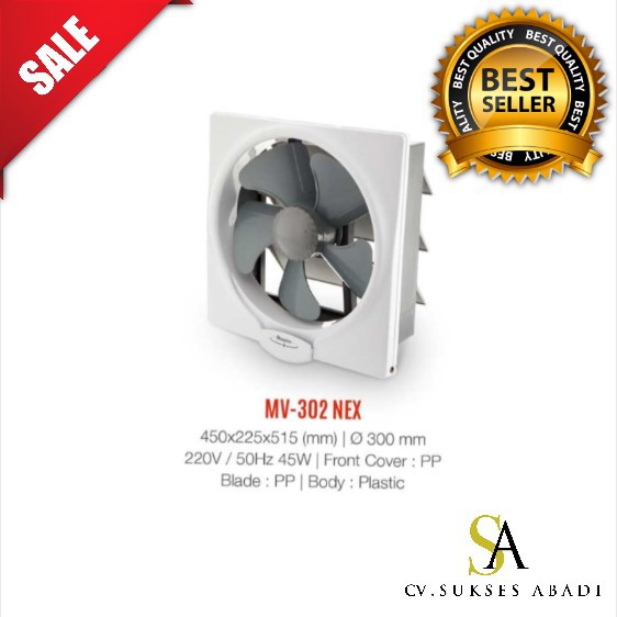Exhaust Fan MASPION MV-302 NEX 12 Inch Termurah Surabaya