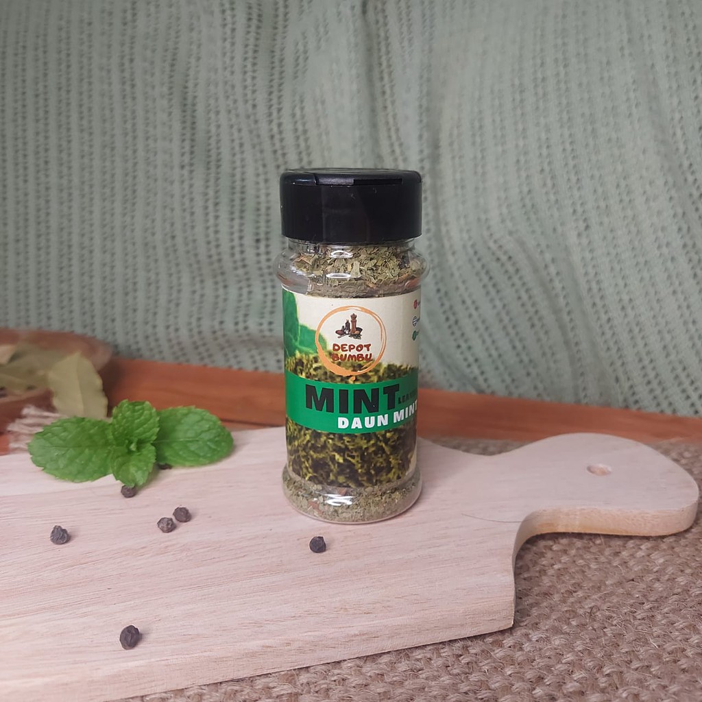 

Daun MINT remah BOTOL 20gr MINT Leaves DEPOT BUMBU