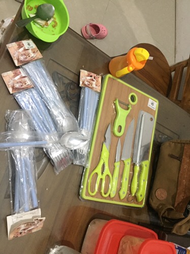 Pisau Set Stainless  Dilapis Anti Lengket 1 Set Isi 6 Termurah