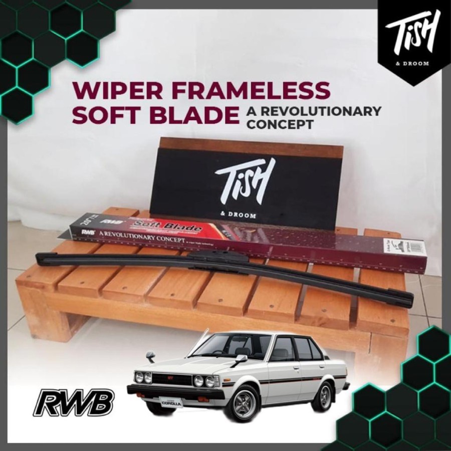 Wiper Corolla DX 1979-1982 RWB Soft Frameless 2 PCS