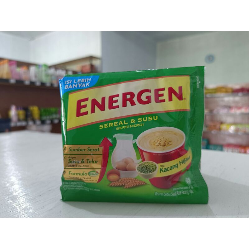 

Energen sachet /Energen kurma /Energen vanilla /Energen kacang hijau /Energen champion /Energen coklat