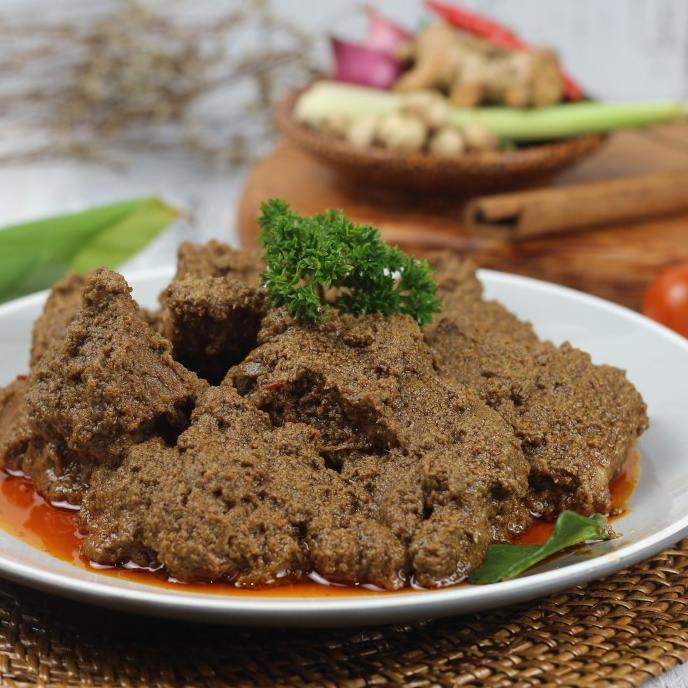 

[Terbaru] Rendang Sapi (Basah) Restu Mande Rendang Spicy / Pedas 300gr