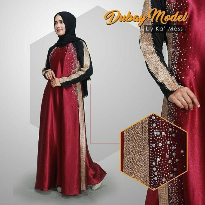 Abaya Dubai - Maroon