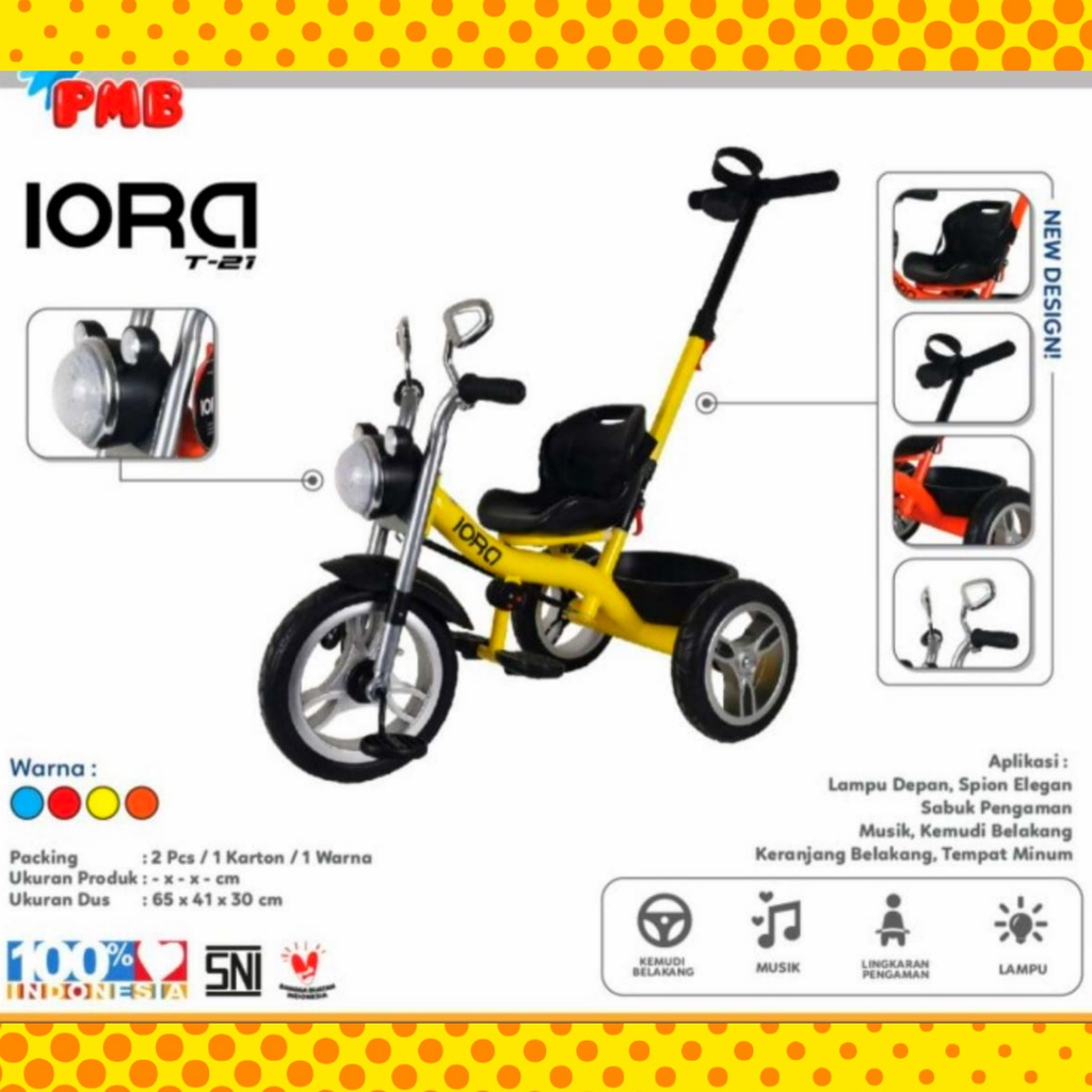 Sepeda iora t21 tricycle iora