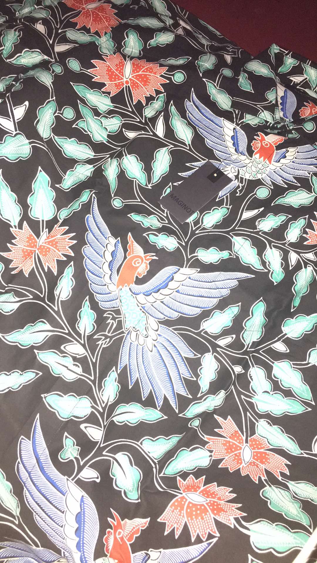 Maginot Kemeja Batik 2.0 Davanka-ls Lengan Panjang Pria + Free Masker