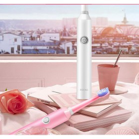 JIDENG Sikat Gigi Elektrik Replaceable Head Getar Otomatis - JD-517L - White