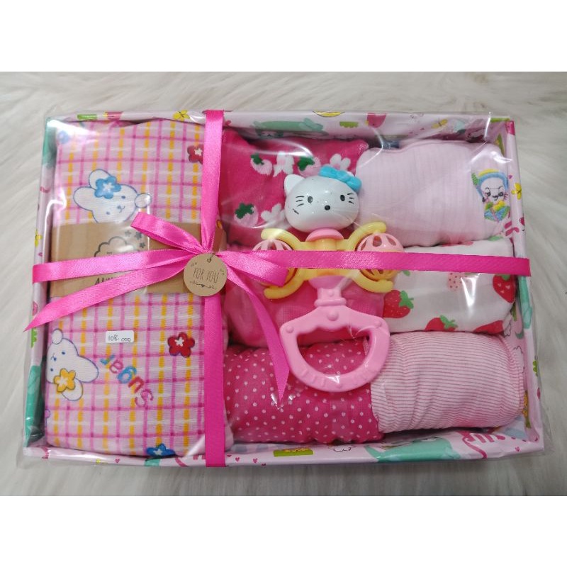 kado bayi  girl dan boy hampers gift box-pink kitty