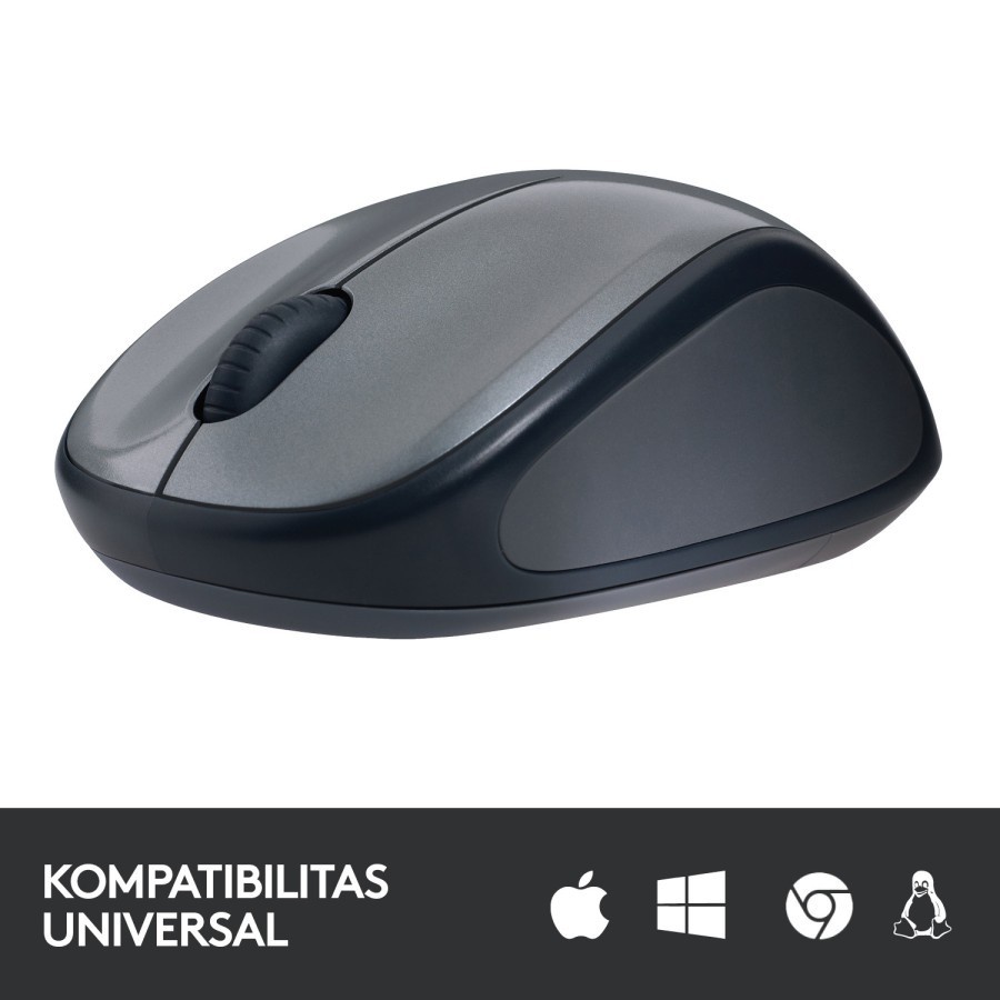 Logitech M235 Mouse Wireless Grip Karet Nyaman - Colt