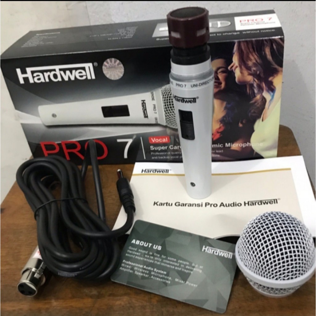 mic hardwell pro7 kabel ORYGINAL hardwell pro 7 2warna original