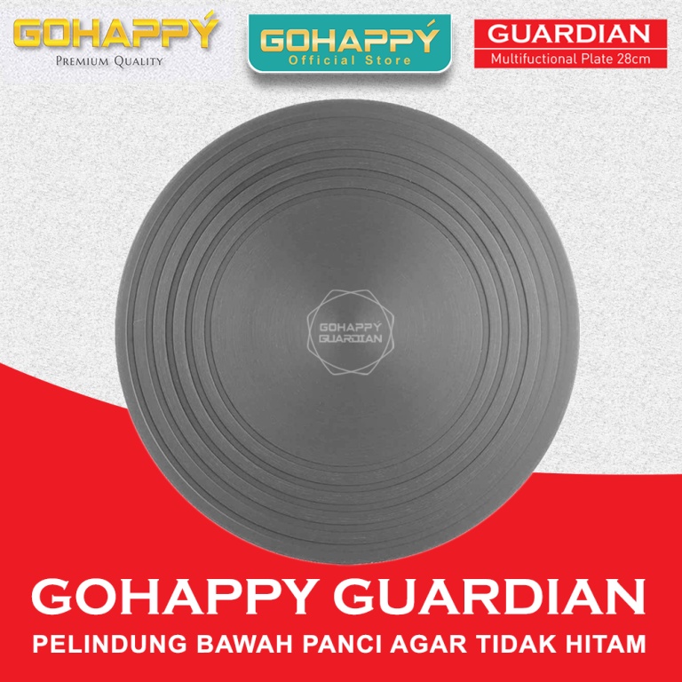 Tatakan Alas Panci Gohappy Guardian Plat Tatakan Panci Konduksi Diffuser Kompor Gas Alas Panci Anti Gosong