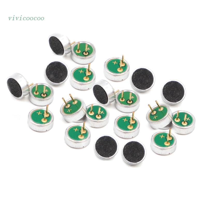 Vivi 100Pcs / Pak 6022P Kondensor Mikrofon Electret Ukuran 6x2.2MM