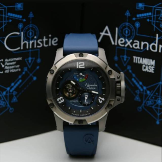 ALEXANDRE CHRISTIE AC6295 TITANIUM BLUE AUTOMATIC PRIA.ORIGINAL LIMITED EDITION
