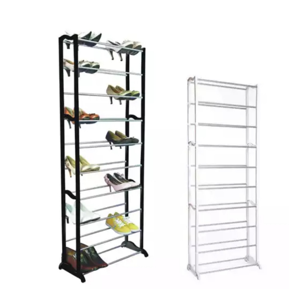 Amazing Portable Shoe Rack Rak Sepatu Lipat 10 Tingkat Susun Rapi Serbaguna Shopee Indonesia