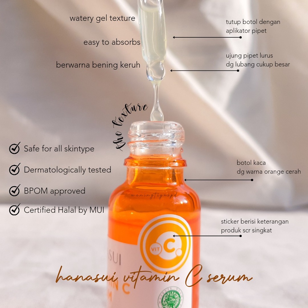 HANASUI Vitamin C Serum Pencerah Pemutih Wajah