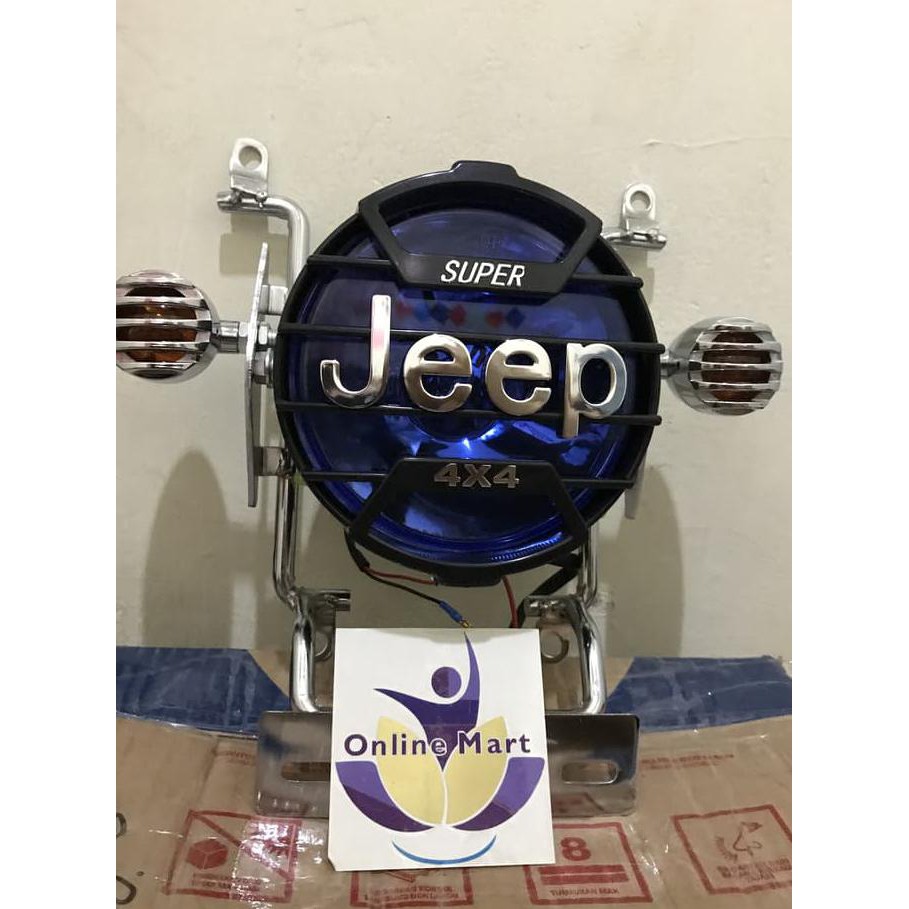 lampu jeep variasi rx king plus breket plus lampu sen
