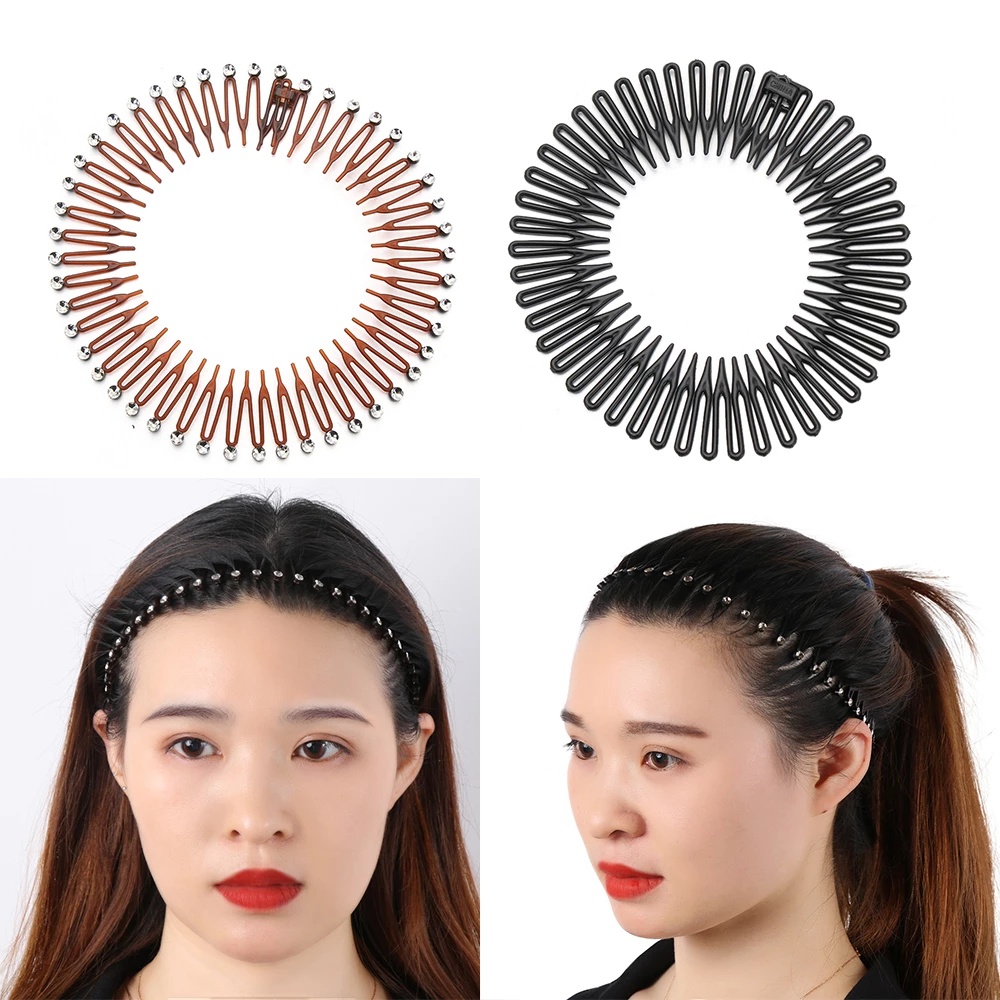 Sisir Jepit Rambut Berlian Imitasi Gaya Korea Untuk Wanita