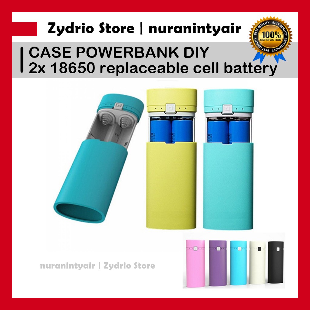 Case Casing Power Bank DIY Untuk 2PCS Baterai 18650