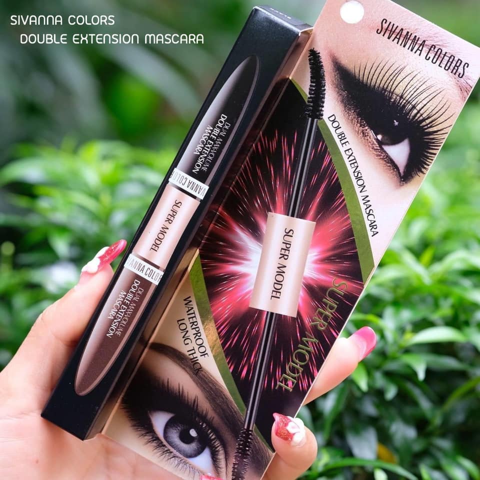 SIVANNA COLORS DOUBLE EXTENSION MASCARA/MASCARA/BULU MATA/ALIS MATA/BRUSH/MAKE UP BRUSH/KOSMETIK/SIVANNA