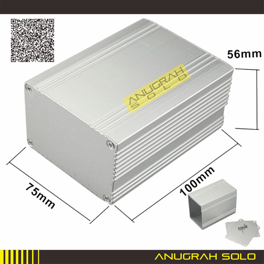 BOX ALUMINIUM 100X75X56MM ALUMINUM ENCLOSURE