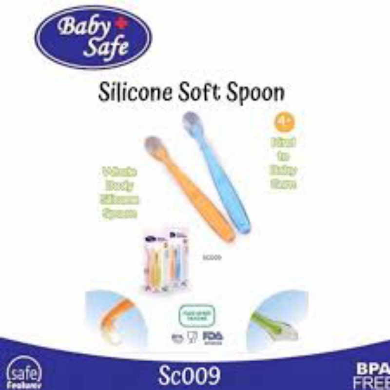 BABY SAFE SC 009 SILICONE SOFT SPOON