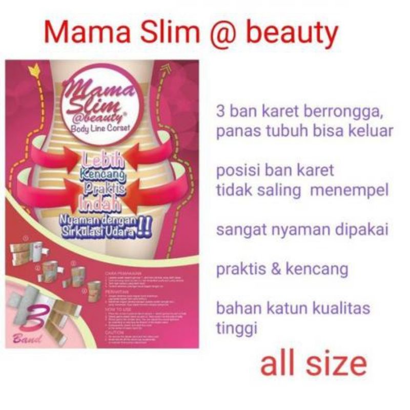 Gurita Ibu Mama Slim Merah 3 Perekat