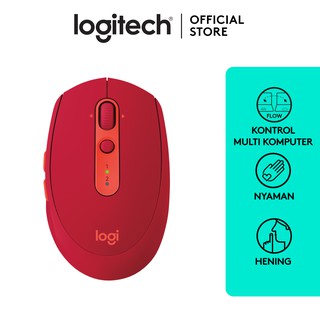 Logitech M590 Multi Device Wireless Mouse - Ruby | Shopee