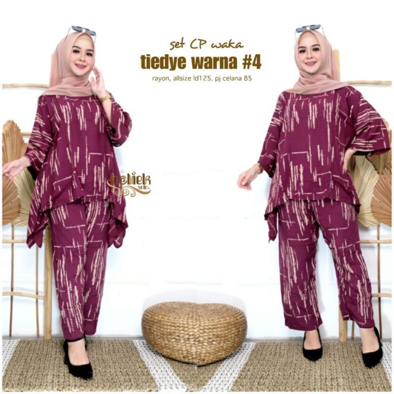 Set TieDye#4 &quot;One Set Jumbo Wanita Kasual Elegan