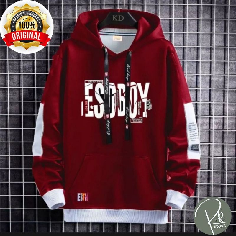 SWEATER DISTRO PRIA [ESOBOY] HOODIE UKURAN M,L,XL.  PRIA & WANITA BAHAN FLEECE (TEBAL & LEMBUT)