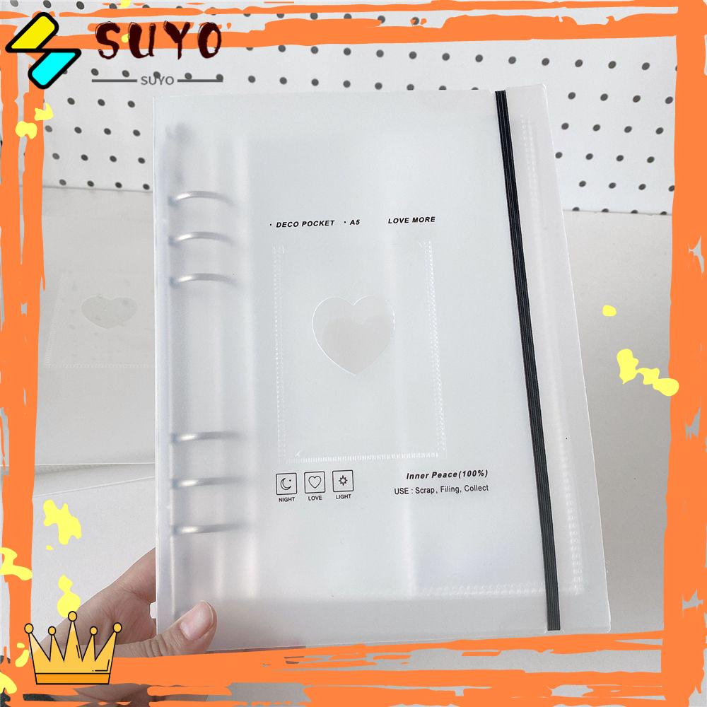 Suyo Album Fotokartu Idol Bentuk Hati Desain Hollow Kawaii