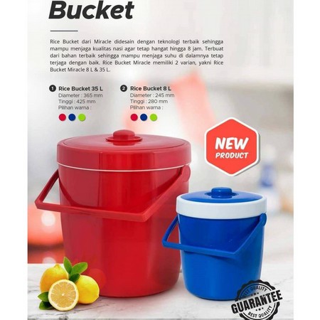 Rice Bucket 8Liter Miracle / Termos Nasi / Termos Es/Termos Multifungsi