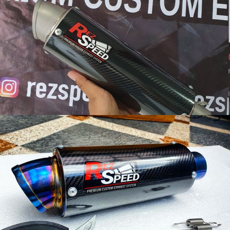 Knalpot Rez Speed model Austin CBR 150 CB Vixion Nmax Aerox Xabre Vario Beat Mio Pcx R15