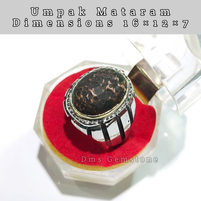 Cincin Permata Umpak Mataram Asli Natural