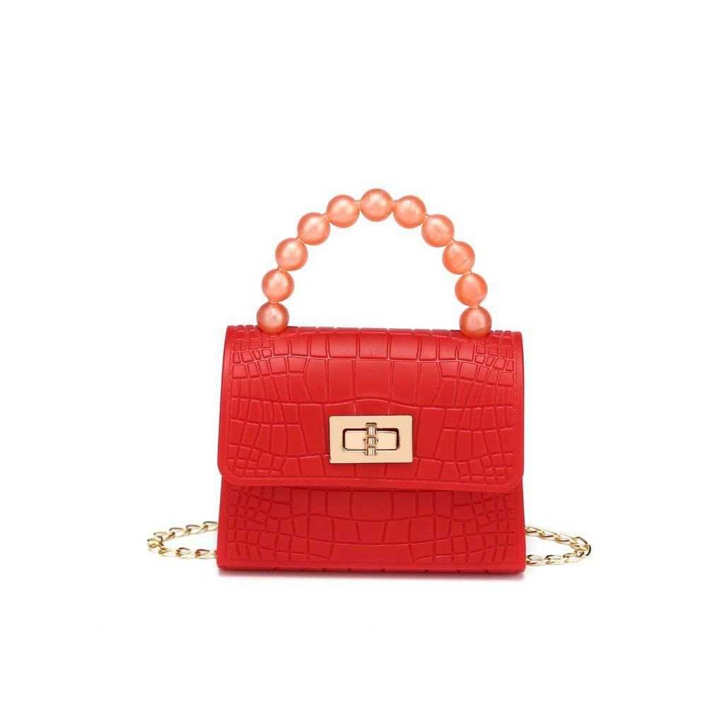 TAS TAS JELLY MUTIARA TAS PVC MUTIARA MINI KLY
