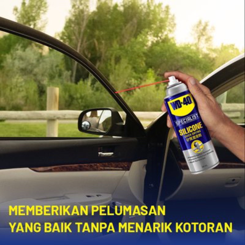 WD-40 Specialist silicone/karet PASANGAN YANG SEMPURNA UNTUK MELUMASI &amp; MELINDUNGI BAGIAN KARET