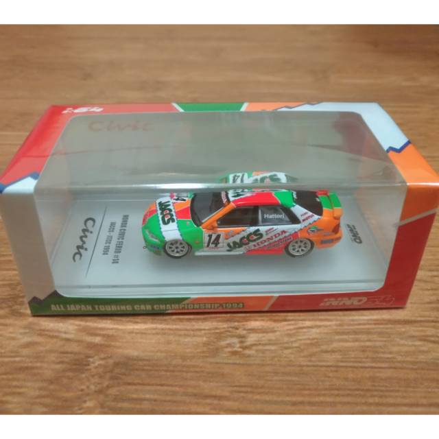 Diecast Miniatur Inno64 Inno Models Honda Civic Ferio EG9 Team JACCS JTCC 1994