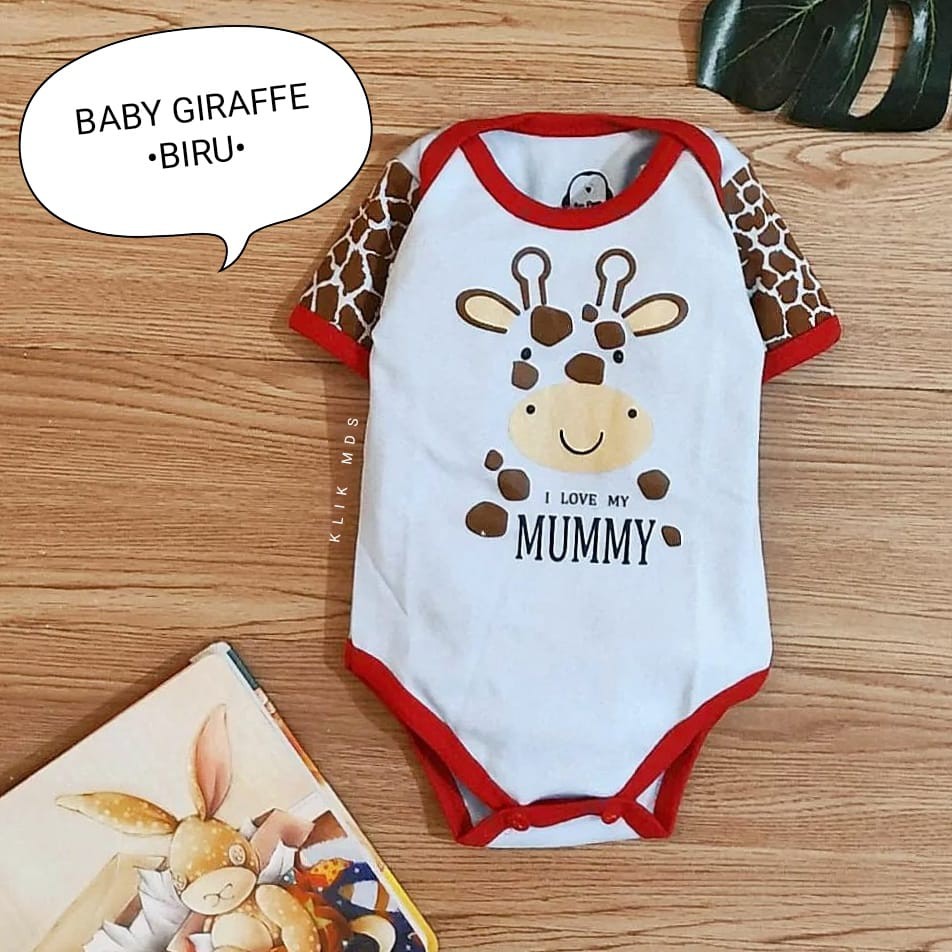 Klik Mds Jumper Anak Bayi Baby Giraffe 1 Ukuran Usia 0-6 Bulan