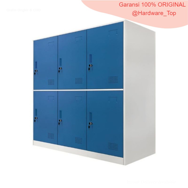 Krisbow Loker 6 Pintu Biru 90 x 40 x 100 cm