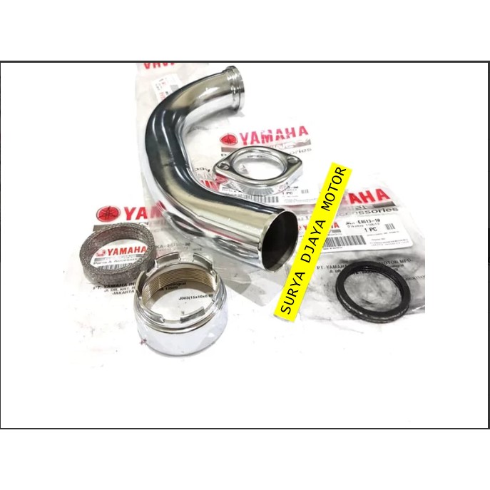 Leher Knalpot Kenalpot Plus Mur Paking Komplit Rxking Rx king Rx k Rxk Original Yamaha-1